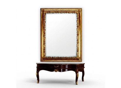 Design xxl Spiegel Wandspiegel Echt Holz Rahmen Hängespiegel Luxus Möbel Barock  Ontwerp xxl spiegel wandspiegel Echt houten frame Hangende spiegel Luxe meubels Barok