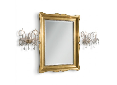 Spiegel Meubels Barok Klassieke Wandspiegel Hout 85x105 Glas Frame Muur Goud