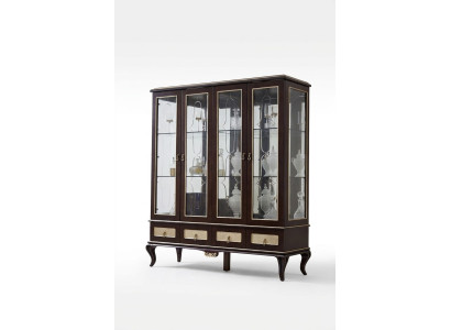 Klassieke designvitrinekast Italiaanse meubels Vitrines Glas Nieuw