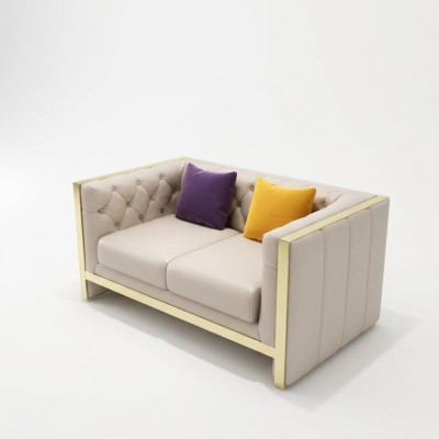 Bankstel 2-zits leren bank bankstel woonlandschap stel modern design