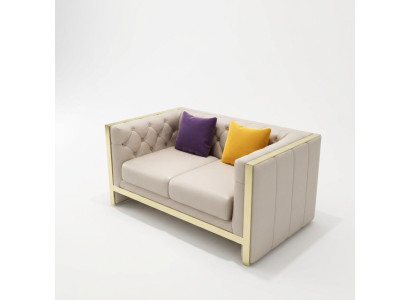 Bankstel 2-zits leren bank bankstel woonlandschap stel modern design