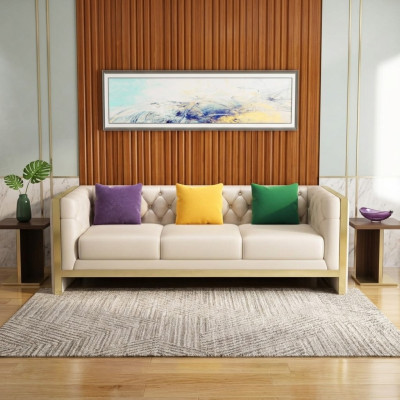 Sofa Ontwerp Banken Beklede Banken Stof Ontspannen Moderne Driezits Nieuw