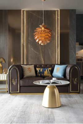 Dries-zits design bank 3-zits relaxbank gestoffeerde bank zit Chesterfield nieuw.