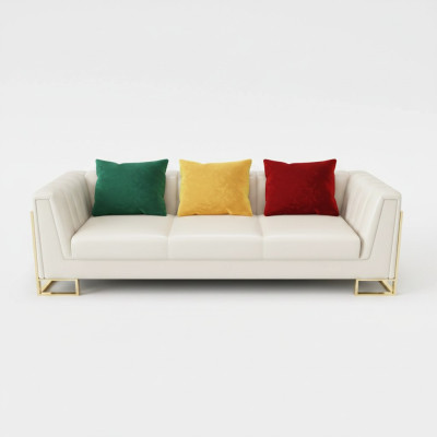 Bankstel van 3 zits leren bankstellen bank bekleding decor bankstel moderne.