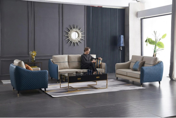 Ontwerp Klassieker Chesterfield Groot xxl 3-Zits Bank Leer Stof Bankstellen
