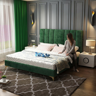 Bedden bekleden Ontwerp Luxe Dubbel Hotel Decoratie Bedden Slaap Kamer Leer