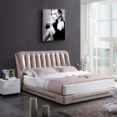 Klassiek Engels stijl bed Dubbele stof Moderne bedden 180x200cm