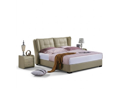 Slaapkamer Compleet Set Bed met Nachtkastjes 3-delig. Hotel leren bedden Nieuw