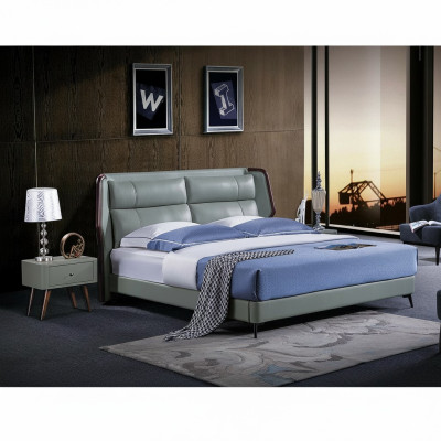 Bed bekleding design luxe dubbele hotelbedden slaapkamer hout Nieuw 180x200cm