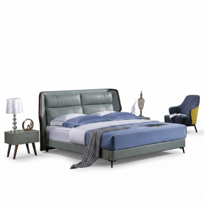 Bed bekleding design luxe dubbele hotelbedden slaapkamer hout Nieuw 180x200cm