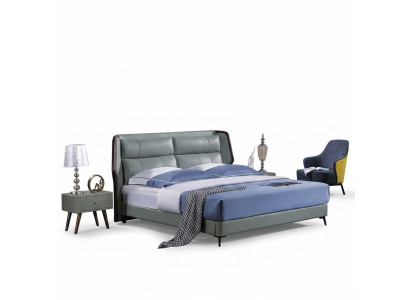 Bed bekleding design luxe dubbele hotelbedden slaapkamer hout Nieuw 180x200cm