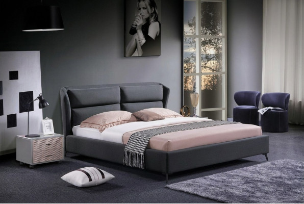 Ontwerpbed Slaapkamer Luxe Bedden Textiel Hotelmeubels 180x200cm Stof Meubels