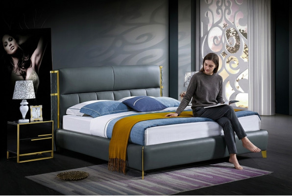 Luxe bed bekleding ontwerp dubbele bedden hotel echtelijke slaapkamer textiel