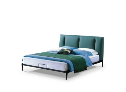 Groen design bed dubbele luxe huwelijk modern hotel frame slaap