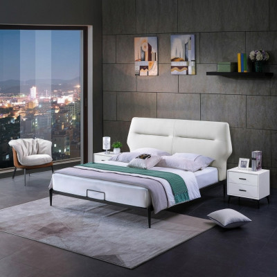 Klassiek bed Tweepersoonsbed Houten bedden Landelijk stijl Echt hout Slaapkamer