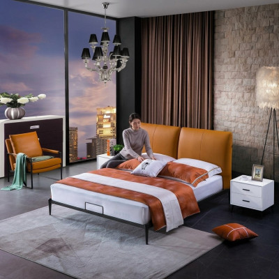 Klassiek tweepersoonsbed bed huwelijksbed design luxe bedden moderne stijl. nieuw 180x200cm