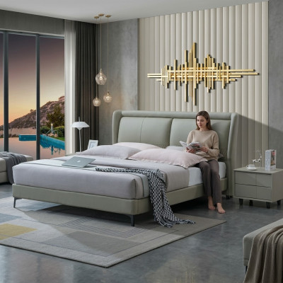 Luxe bed bekleding ontwerp tweepersoonsbedden huwelijks hotel slaapkamer textiel
