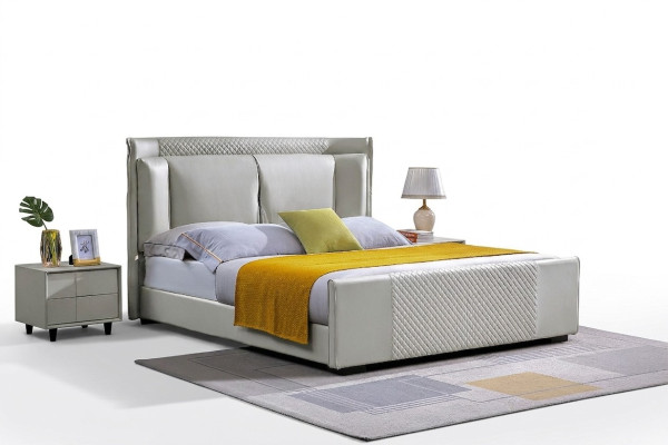 Bedroom set design furniture luxury beds 2x nightstand 3-piece bed frame.