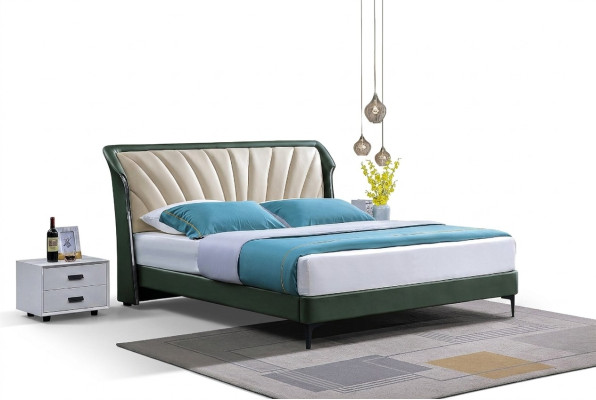 Bedframe Stof Meubilair Luxe Moderne Bedden Bed Textiel Slaapkamer Ontwerp Nieuw