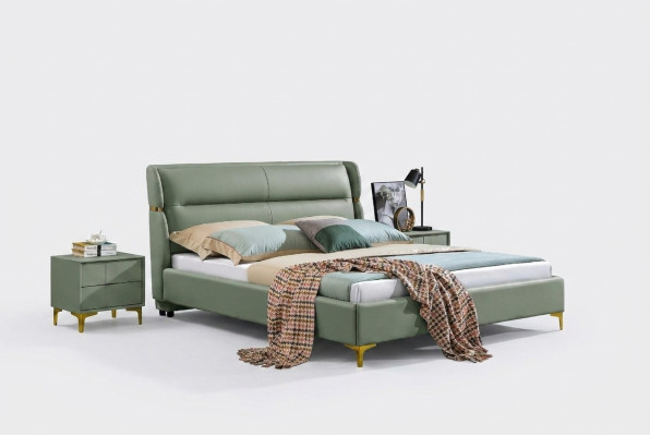 Bedbekleding Design Luxe Dubbele Hotelbedden Slaapkamer Luxe Groen