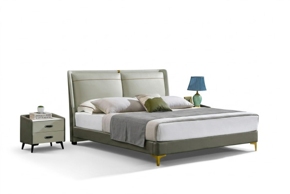 Slaapkamer 3-delig set Bed 2x Nachtkastje Console Bedden Dubbel Hotel