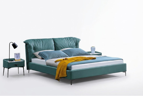 Slaapkamer Bed Nachtkastjes 3-delig Set Ontwerp Luxe Bedden Hout