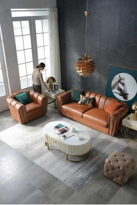 Sofaset 3+1 zits Klassieke woonbank Bankstellen Banken Bekleding