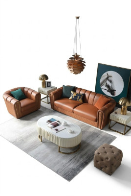 Sofaset 3+1 zits Klassieke woonbank Bankstellen Banken Bekleding