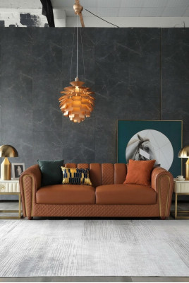 Bankstel 3-zits leren bankstellen bank bekleding luxemeubelen Moderne driezitsbank