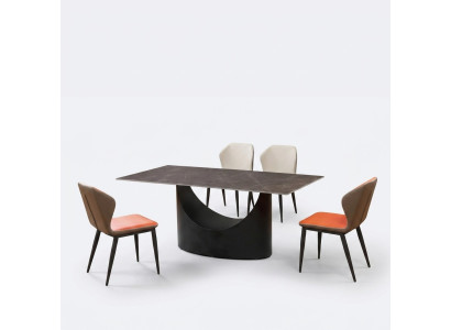 Ontwerp Eettafel 4 Stoelen Set Meubilair Kamer Groep 5 delig. Tafels Marmer