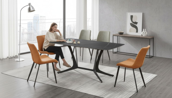 Designer eettafel tafel eetkamer decor woonkamer design tafels 180x90cm