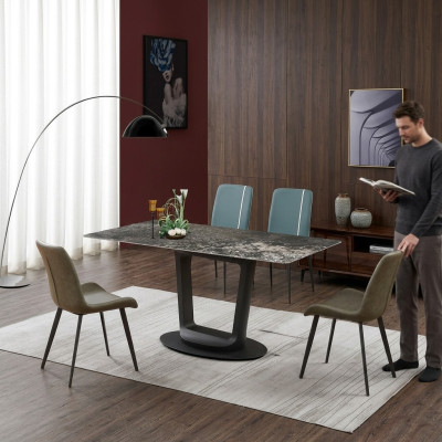Luxe tafel eettafel tafels ontwerp roestvrijstalen meubels eetkamer 180x90