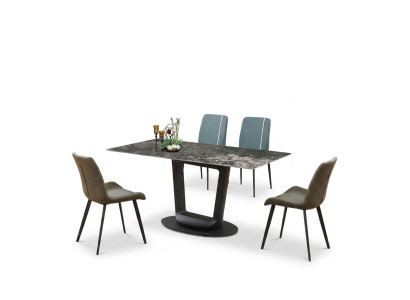 Luxe tafel eettafel tafels ontwerp roestvrijstalen meubels eetkamer 180x90