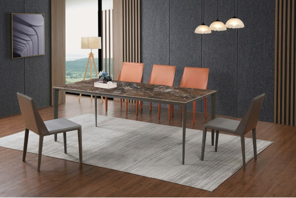Compleet set eettafel + 4 stoelen eetkamerset eetgroep decoratie houten tafel