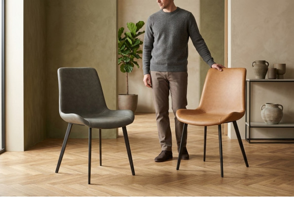 Ontwerperstoel Luxe fauteuil Gestoffeerde stoelen 1x woon eetkamer
