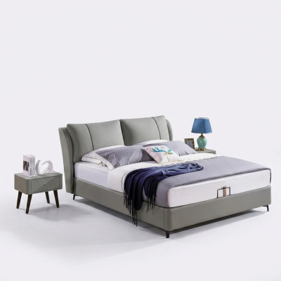 Bed 2x Bedside Table 3 pcs. Bedroom Set Design Modern Luxury Beds Group New