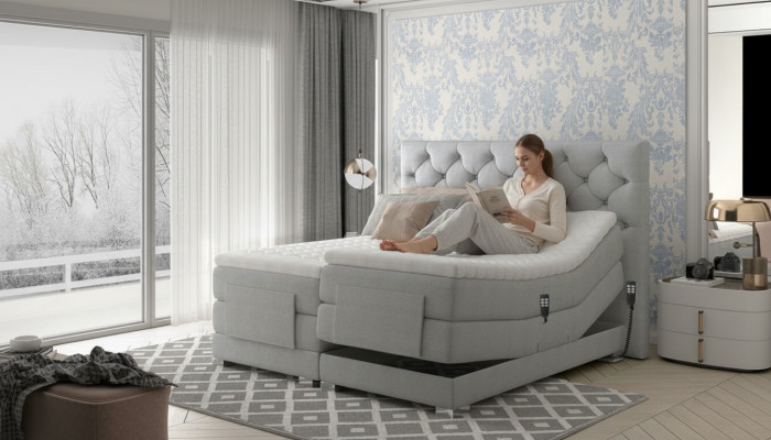 Luxemeubels Moderne bedden Gestoffeerde bedframes Slaapkamerdesign 180x200