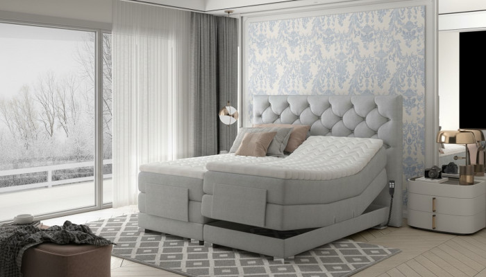 Luxemeubels Moderne bedden Gestoffeerde bedframes Slaapkamerdesign 180x200