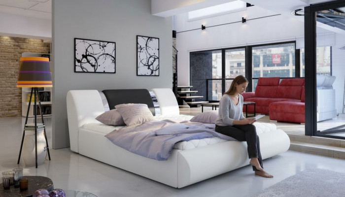 Luxe boxspringbed zwart wit Bedden Slaapkamermeubels Design Dubbel Hotel