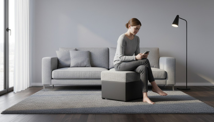 Bekleding ontwerp Poef Ontwerp voetenbank Ottomaanse stoel Textiel Ligbank