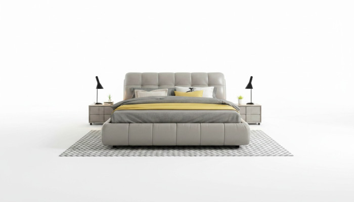 Bedden dubbel bed slaapkamer huwelijk gestoffeerde bed dubbele bedden 180x200cm nieuw