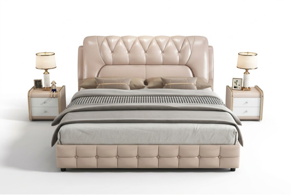 Designerbed met gestoffeerd ontwerp Luxe dubbele hotelbedden 180x200cm