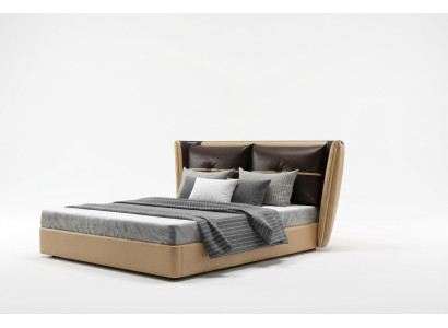 Luxe designer hotelbed slaapkamer gestoffeerde bedden tweepersoonsbed