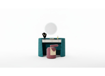 Kaptafel Kruk Slaapkamer Leer Textiel Consoletafels Modern Ontwerp Make-up Nieuw