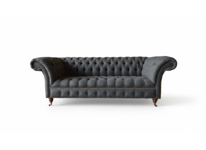 Chesterfield 3-zits Textiel Donkergrijs Modern Design Banken Bank Meubels Ontwerper