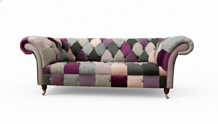 Chesterfield 3-zits Designer meubels Nieuw Modern Ontwerp Textiel Woonkamer Banken
