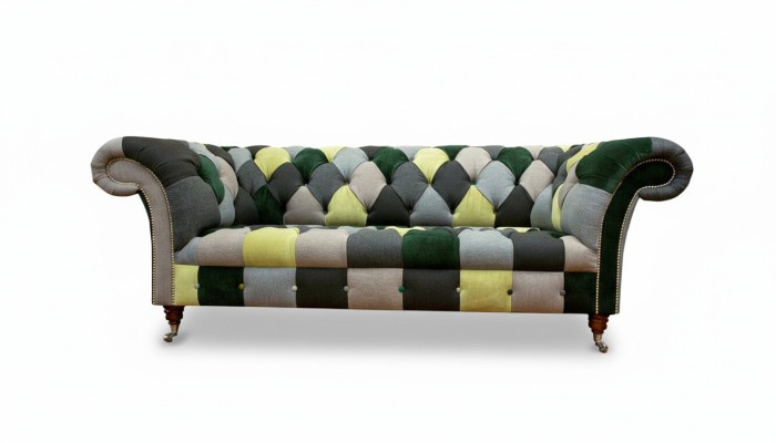 Chesterfield 3-zits bank met meerkleurig woonkamerdesign banken bank ontwerper meubels