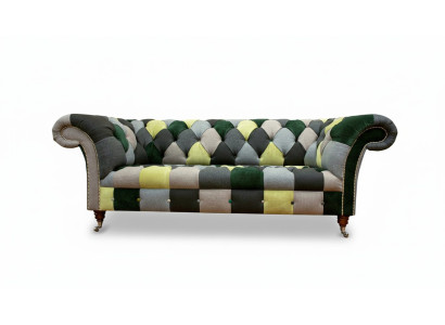 Chesterfield 3-zits bank met meerkleurig woonkamerdesign banken bank ontwerper meubels