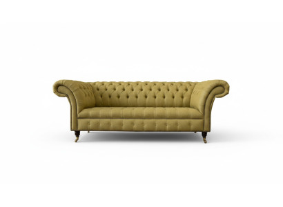 Chesterfield 3-zits Geel Woonkamer Design Bankstellen Beklede Bank Banken Stof