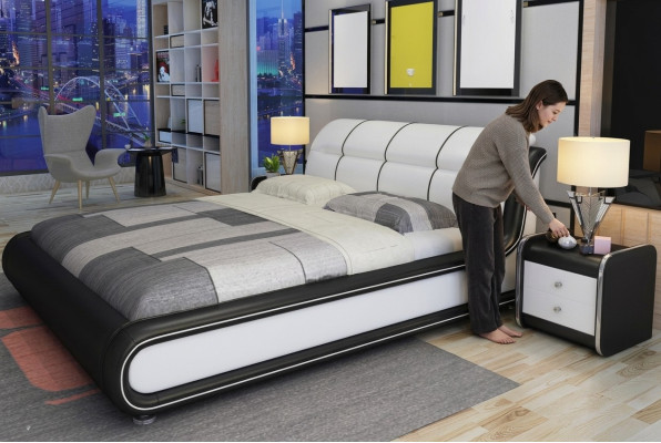 Dubbele bedden Royal bed slaapkamer luxe Italiaanse stijl meubels 180x200cm